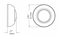 True NON-ILLUMINATED Doorbell Button