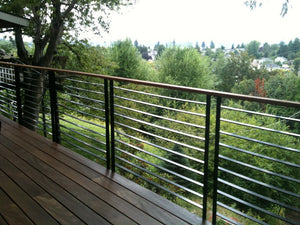 The Best Modern Deck Railing (is the one you make)